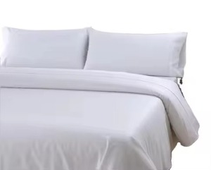 Juego de 4 Piezas de Sábanas Ajustables y 2 Fundas de Almohada, de Alta Calidad, Impermeables, para Uso Hotelero, Estilo Liso, 100% Algodón, Súper Suaves, al por Mayor - Product Image 3
