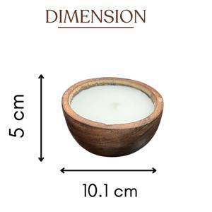 Bougie artisanale en bois de manguier, parfumée, idée cadeau de luxe pour les mariages, la décoration de la maison, la table de la cuisine, les célébrations de fin d'année - Product Image 4