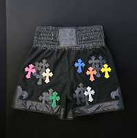 Shorts de boxe noirs pour femmes, avec applique croisée, taille élastique, coupe régulière, pour arts martiaux, respirants, séchage rapide, Front GRACE