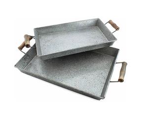 Bandeja para servir a prueba de óxido con estructura ultraduradera y ligera, ideal para un manejo fácil y un servicio seguro. - Product Image 1