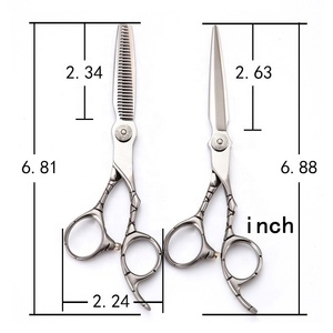 Ciseaux de Salon Professionnels en Acier Inoxydable pour Hommes et Femmes - Pliables, Légers, pour Coiffeur, Salon de Beauté, Démêlage et Coiffure - Product Image 2
