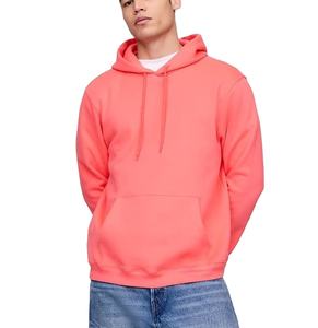 เสื้อฮู้ดผู้ชายแบบมีฮู้ดสำหรับออกกำลังกายแนวสตรีทกำหนดได้เองโลโก้แบบเรียบ - Product Image 1