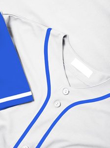 เสื้อเบสบอลผ้าโพลีเอสเตอร์ 100% ยืดได้ 4 ทิศทาง ทรงปกติ สวมใส่ง่าย ดีไซน์ใหม่ - Product Image 6