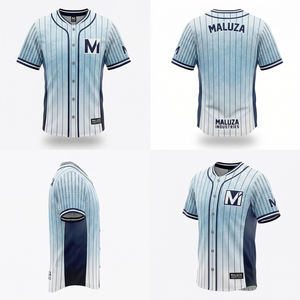 Camiseta de béisbol de sublimación de alta calidad, ropa deportiva de moda urbana, MALUZA INDUSTRIES, camiseta de béisbol personalizada para equipos. - Product Image 6