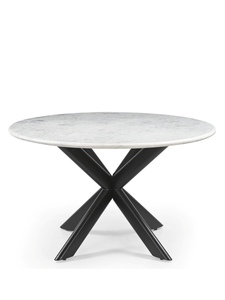 <b>White</b> <b>Marble</b> <b>Round</b> <b>Dining</b> <b>Table</b> Folding Lex <b>Table</b> - Product Image 3