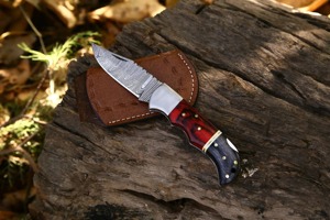 Cuchillo plegable con patrón de Damasco, hoja de acero inoxidable, mango de aluminio, cuchillo de bolsillo táctico para exteriores, camping, caza, herramienta EDC para bricolaje - Product Image 2