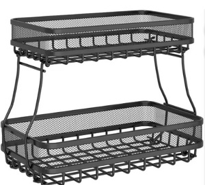 Cesta de Almacenamiento para Frutas y Verduras, Color Personalizado, Cesta de Alambre Metálica Colgante, Moderna, Ecológica, de Buena Calidad, Hecha a Mano - Product Image 3