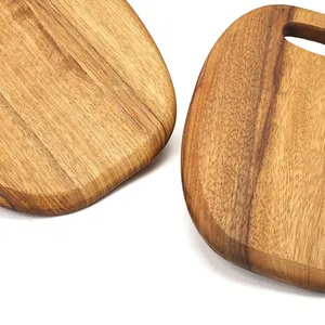 Tablas de Cortar de Bambú Indio con Acabado Natural, Ligeras, No Tóxicas, Aptas para Lavavajillas, para Cortar Verduras/Frutas/Carne, Modernas - Product Image 5