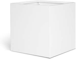 Jardinera Metálica Blanca Grande, Cuadrada, de Acero Galvanizado, Resistente, para Jardín, Patio y Terraza, Venta al Por Mayor - Product Image 2