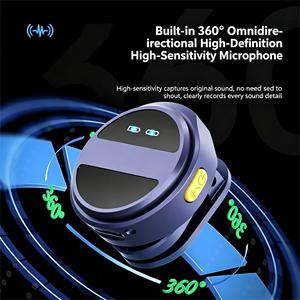 <b>Wireless</b> Lavalier Magnetic Microphone Noise Reduction <b>Mic</b> for Live Streaming with Charging case for iPhone Android Cell Phone - Product Image 4