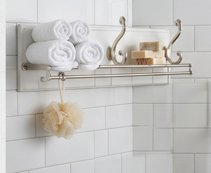 Finest Quality Classic Wall Mounted <b>Hooks</b> Metal Anti Rust White Base For Clothing Storage Bathroom Kitchen Home - Product Image 5