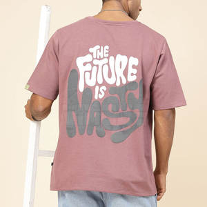 T-shirt imprimé en relief pour homme, fabriqué au Pakistan, 100% coton, nouveau style, coupe ample, haute qualité, en vente en ligne - Product Image 2