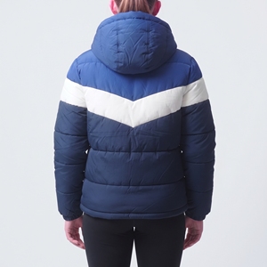 Wholesale Women's <b>Winter</b> Puffer Jacket Hooded <b>Thick</b> Bubble <b>Coat</b> Warm Two Tone Quilted Outerwear - Product Image 5