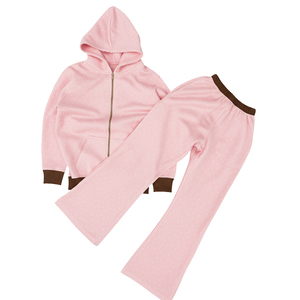 ชุดฮู้ดดี้แทรคสูทประดับเพชรทั้งตัว ขายส่งคุณภาพสูง รับทำโลโก้ ชุดแฟชั่นสำหรับผู้ชายและผู้หญิง - Product Image 6