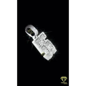 "55" Number Pendant Lab Grown Diamond <b>Iced</b> <b>Out</b> Hip Hop Necklace Bling <b>Chain</b> Luxury Jewelry Gift - Product Image 5