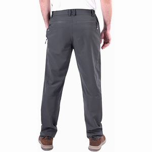 Pantalon de randonnée à séchage rapide pour homme, taille élastique, plusieurs poches, décontracté, léger, pantalon d'été, gris foncé - Product Image 3