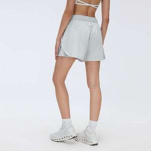 Custom Lulu Janya Women's High Waist Sporty Athletic Running Gym Shorts Breathable Quick Dry Elastic Waist Loose Fit Solid - Product Image 2
