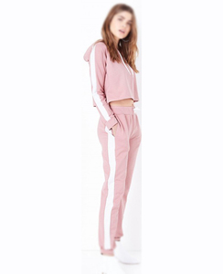 Conjunto Deportivo de 2 Piezas para Mujer, Sudadera Corta y Pantalones Estampados, Ropa Deportiva Informal, OEM - Product Image 3
