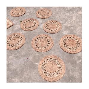 Venta al por mayor de manteles individuales redondos de mimbre tejidos a mano para decoración de mesa de cocina de fabricante vietnamita - Product Image 2