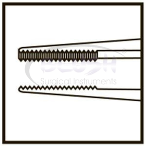 Pinzas Rectas de Titanio para Manipulación de Tejidos Quirúrgicos, Instrumento Microquirúrgico Oftálmico de Blush Surgical - Product Image 4