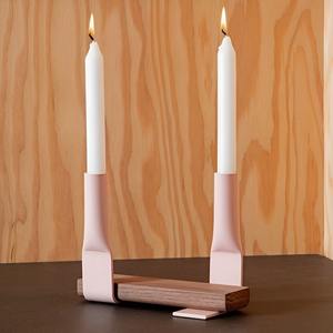 Modern Home Decoration Wooden and Stainless Steel Candle Holder Candlestick High Quality Dining Ware Candle Holder for <b>Top</b> Sale - Product Image 3