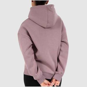 Casual Solid Knitted Hoodies for Woman Cotton Fleece Regular Fit Hoodie Women's Clothing Pullover Hoodies Sweatshirts for Sale - Product Image 2