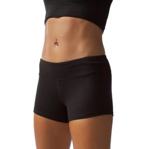 Shorts Deportivos Transpirables de Alto Rendimiento para Mujer, para Gimnasio y Yoga, Tela de Lona, Cintura Elástica, Material de Poliéster/Nailon - Product Image 1