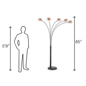 Lámpara de Pie LED Moderna con Brillo Ajustable y Control Táctil para Sala de Estar, Dormitorio, Oficina - Product Image 4