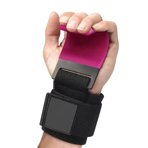 Service OEM, Nouveauté, Crochets de musculation réglables en néoprène rose et noir, robustes et personnalisables pour la salle de sport - Product Image 3