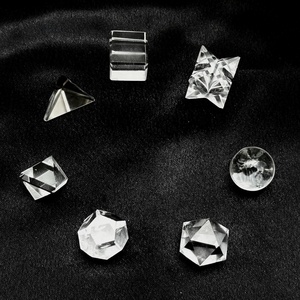Set de Cristales de Geometría Sagrada, 7 Sólidos Platonicos, Piedras Pulimentadas, Arte Portátil Coleccionable - Product Image 2