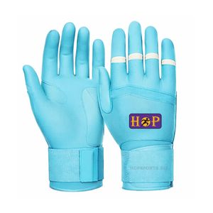 Fabricante de Guantes de Bateo de Béisbol Personalizados, Guantes de Práctica de Bateo de Béisbol con Palma de Cuero Antideslizante Ajustable - Product Image 5