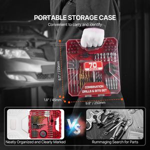 70-Piece Multipurpose Drill and Driver <b>Bit</b> <b>Set</b> <b>Screwdriver</b> <b>Bit</b> <b>Set</b> for Wood Metal Cement Drilling and Screwing - Product Image 5