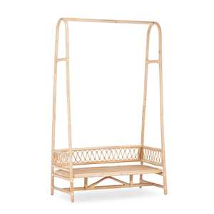 Porte-vêtements en rotin, design et logo personnalisés, porte-vêtements durables, armoire ouverte sur pied - Product Image 2