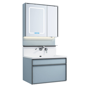 Tocador de baño moderno de piedra Artificial de lujo de alta calidad 25B1 espejo inteligente acabado pintado resistente al agua dormitorio almacén 5 - Product Image 2