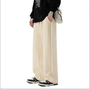 Custom Logo Print Men Straight Leg Sweat Pants Polyester Loose Fit Sweatpants <b>Drawstring</b> Casual <b>Drawstring</b> Jogger Pants <b>Trousers</b> - Product Image 3