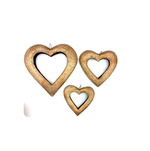 Adornos Colgantes de Corazón Rústicos de Madera y Metal, Hechos a Mano, Ecológicos, Duraderos, Guirnaldas de Corazones Decorativos para Bodas y San Valentín - Product Image 6