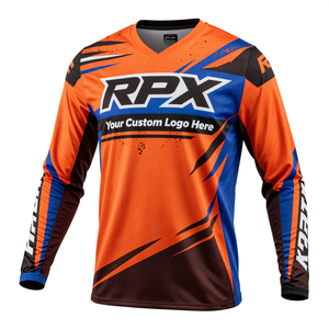 Jersey Transpirable y Resistente al Viento para Motocross, Venta al Por Mayor, Ropa para Carreras de Motos y Auto, Camiseta de Motocross - Product Image 2