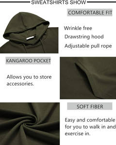 Conjunto deportivo con capucha para hombre, de tela transpirable con mezcla de algodón, pantalones jogger de corte ajustado, ropa informal para gimnasio, deportes y correr. - Product Image 5