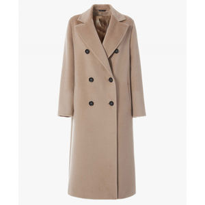 Manteau long vintage pour femmes avec ceinture |   Vêtements d'extérieur pour femmes, vente en gros OEM, automne-hiver - Product Image 3