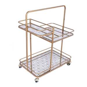 Carrito de Almacenamiento Rodante de Metal de 3 Niveles, Resistente, con Asa, Organizador Versátil para Cocina, Oficina y Baño - Product Image 2