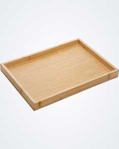 Plateau à dessert en bois avec poignée, plateau à nourriture rustique en bois antique avec poignées, plateau de rangement en bois pas cher - Product Image 3