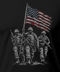 Men's Olive Green Short Sleeve O-Neck T-Shirt With American Flag <b>Skull</b> Print 100% Cotton Jersey Casual Regular Fit - Product Image 4