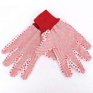Safety Gloves Factory Wholesale Professional <b>PVC</b> Dotted Work Gloves Supplier Cotton Grip Gloves for Industrial Safety Gloves - Product Image 2