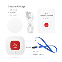Bouton d'Urgence SOS Intelligent Tuya WiFi Rechargeable à Prix de Gros avec Batterie Longue Durée PST-CF101W
