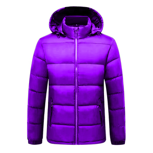 Veste matelassée légère pour l'hiver, veste de qualité supérieure pour homme, logo personnalisé, col à capuche, veste d'extérieur mi-lourde pour homme - Product Image 1
