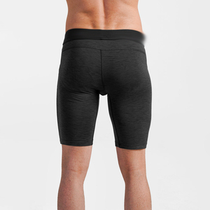 Gym Fitness Wear Elastic Waistband Above Knee Length Tight Fit Men's Shorts Breathable Base <b>Layer</b> Compression Short Pants Men - Product Image 3