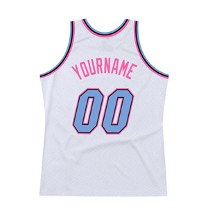 Uniformes de Baloncesto Juveniles de Diseño Personalizado, Camiseta de Baloncesto Blanca, Camiseta de Baloncesto Azul con Combinación Blanca - Product Image 6