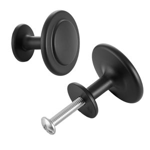Set di 30 Pomelli per Mobili in Lega di Zinco Nera da 1,22 Pollici, Maniglie e Tiranti a Fungo in Stile Moderno per Cucina e Cassettiere - Product Image 1