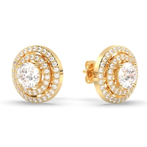 ต่างหูเพชรโมอิสซาไนต์ทรงสกรูหลังทองคำขาว 14K ของ REYES ราคาขายส่ง ได้รับการรับรองจาก GRA สำหรับผู้หญิง สวมใส่ได้ทุกวัน เครื่องประดับคุณภาพสูง - Product Image 5