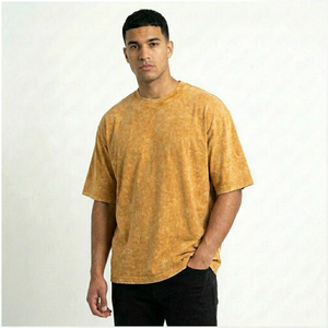 Camiseta Extra Grande de Algodón 100% con Lavado Ácido para Hombre, Fabricada por Profesionales, con Bordado Personalizado, de Secado Rápido y Alto Rendimiento - Product Image 1